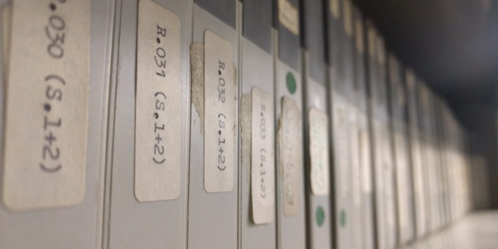 Image of old library tapes