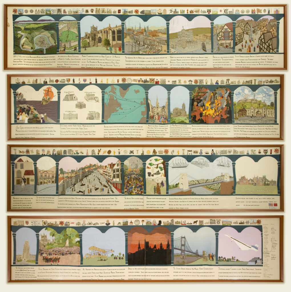 all 4 sections of the bristol tapestry